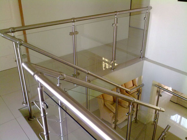Bild glasräcke trappa